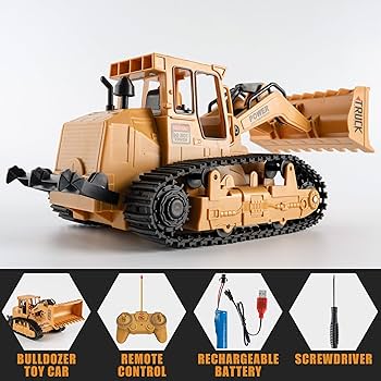 『CBZ-01　crawlerboyz』 Amazon.com: 1/20 Construction Bulldozer Toy - Kids Toy